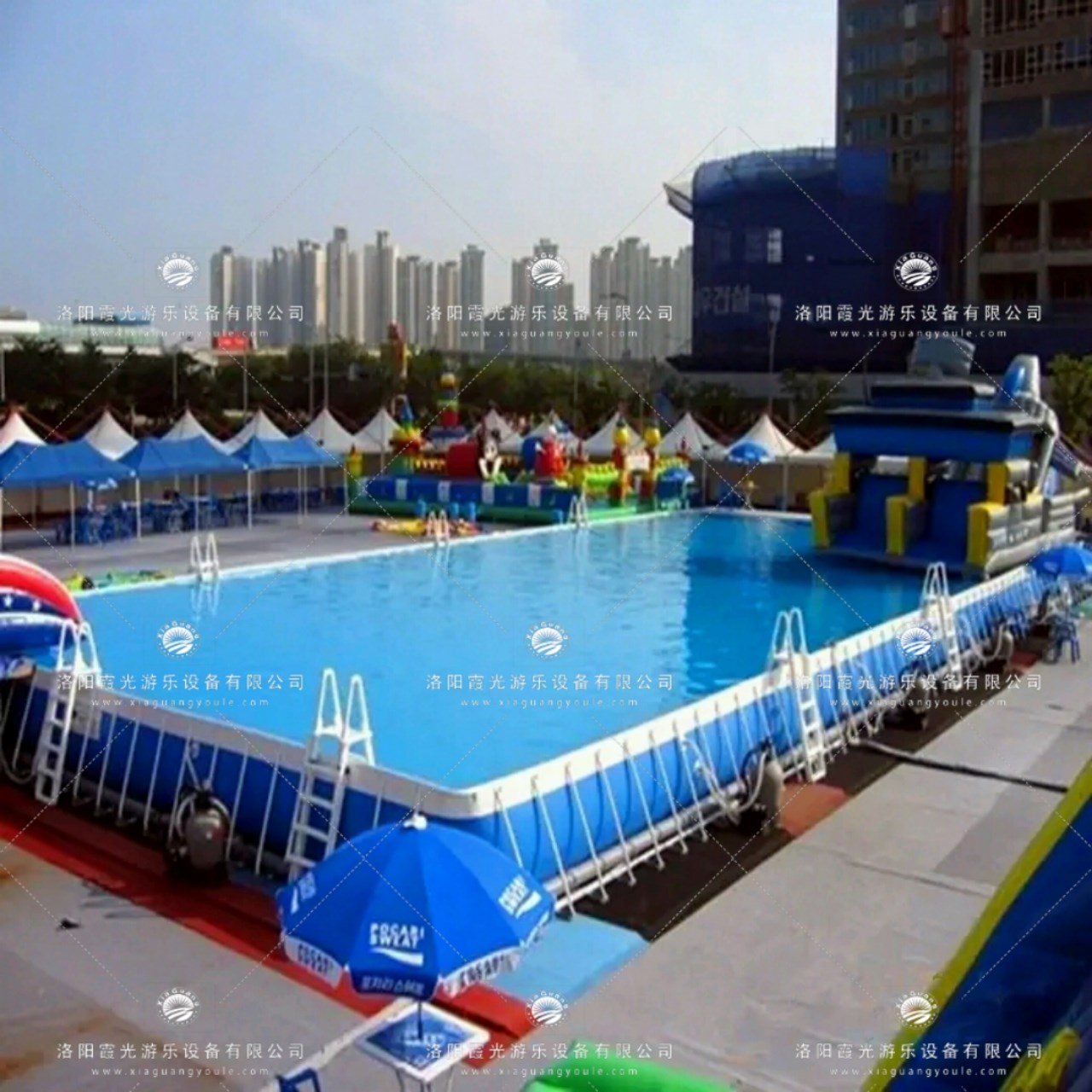 木棠镇大型支架游泳池